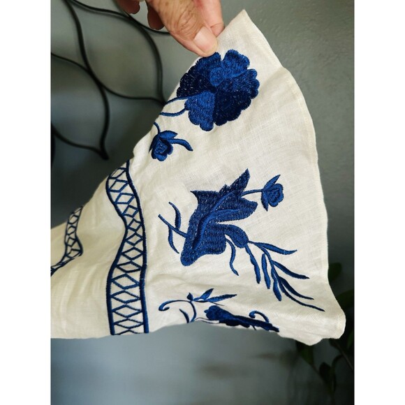 ALEXIS Belia Embroidered  Dress S pure linene  long sleeves embroidered “No belt - Picture 9 of 16